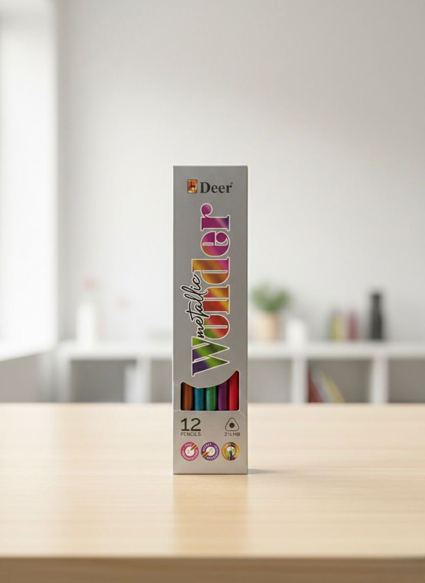 Deer Wonder Pencils –  Box Pack of 12 | Smooth Writing Graphite Pencils