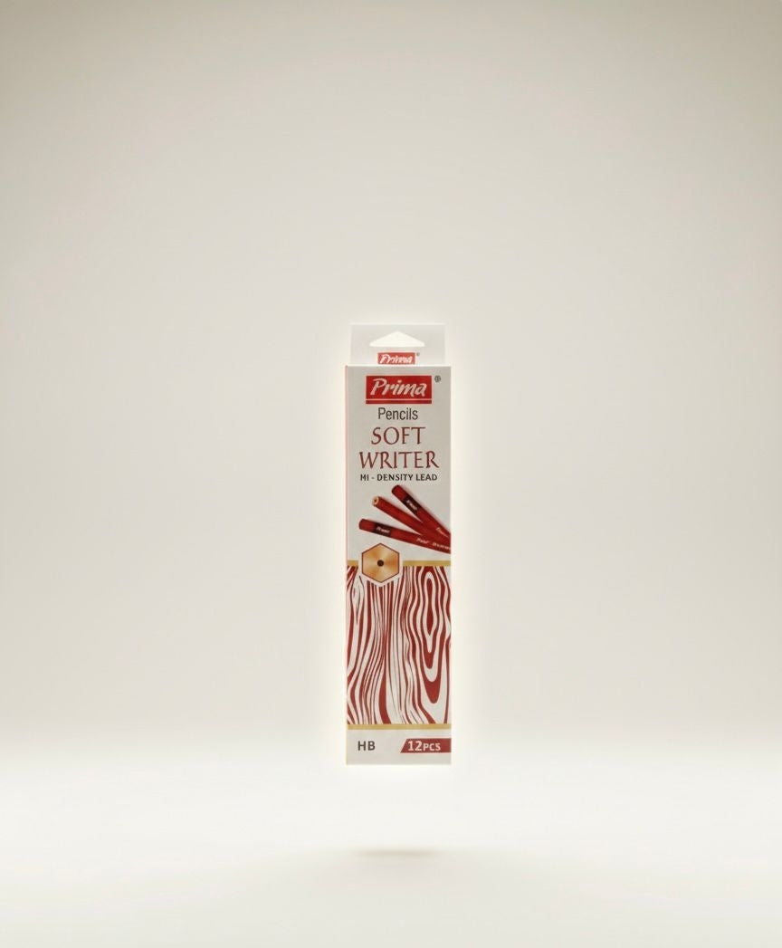 Prime Pencils Soft Writer Mi Density Lead HB – Pack of 12