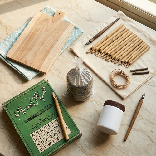 Combo Deal: Easel Board Set + Wooden Takhti Set