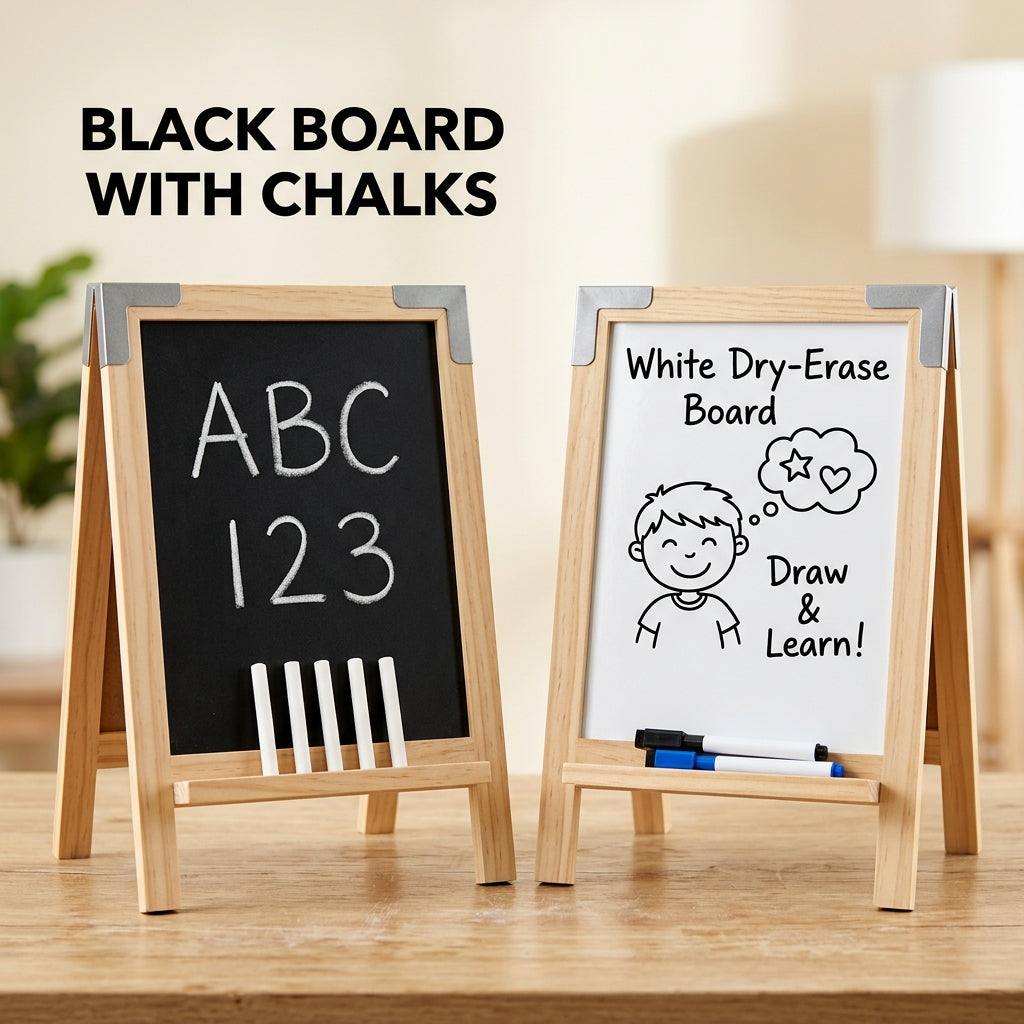 Combo Deal: Easel Board Set + Wooden Takhti Set
