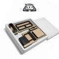 The Office Table Set Darl Brown Color. (7 Pieces)