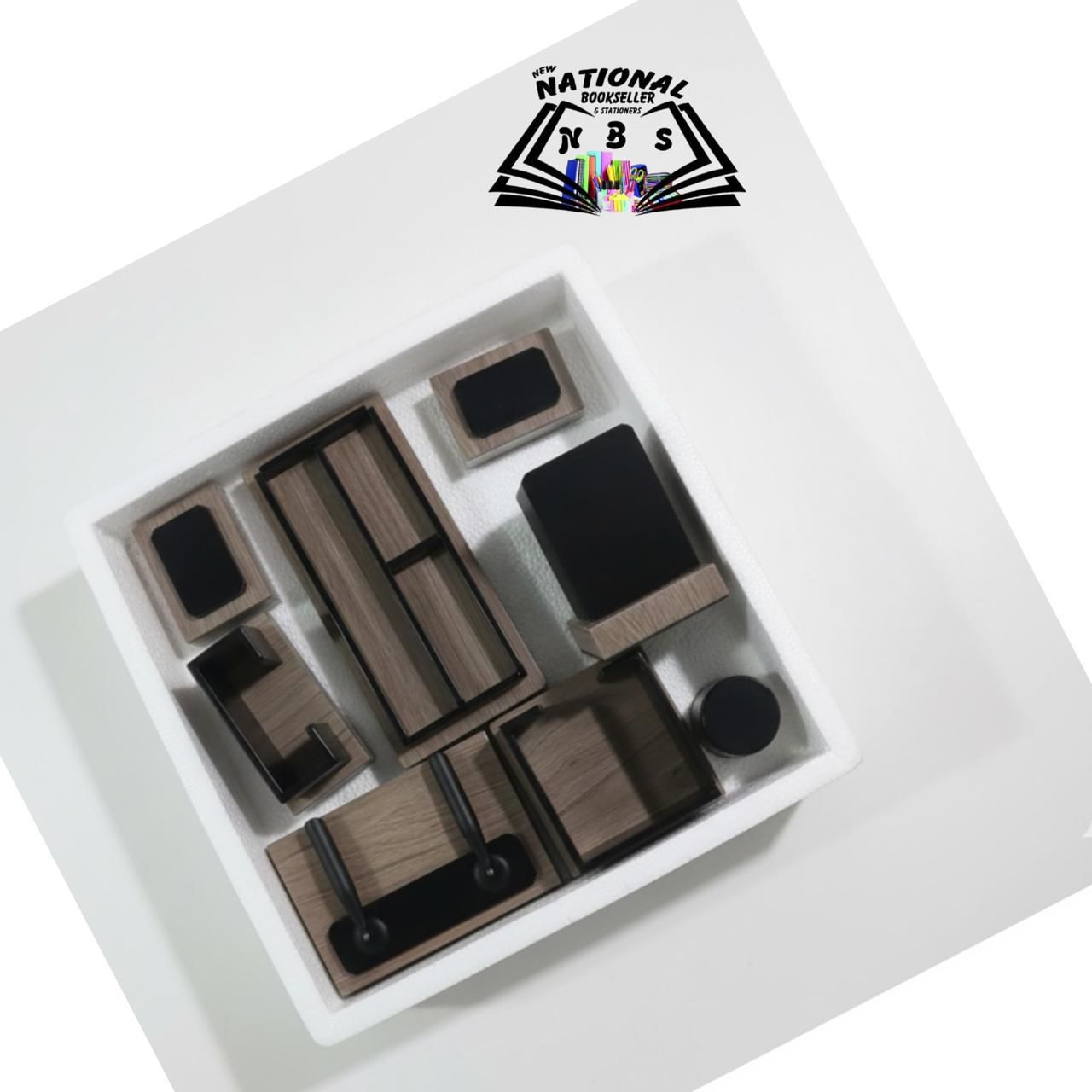 The Office Table Set Wooden  Color. (7 Pieces)