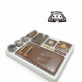 The Office Table Set Foam Brown Color. (9 Pieces)