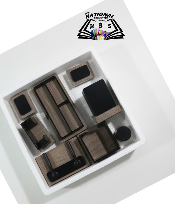 The Office Table Set Wooden  Color. (7 Pieces)