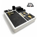 The Office Table Set Regzine Black Color. (9 Pieces)