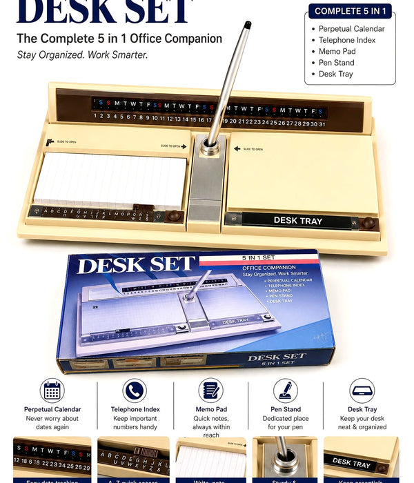 Desk Set 5 in 1