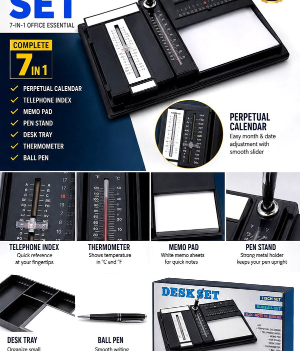 Desk Set 7 in 1