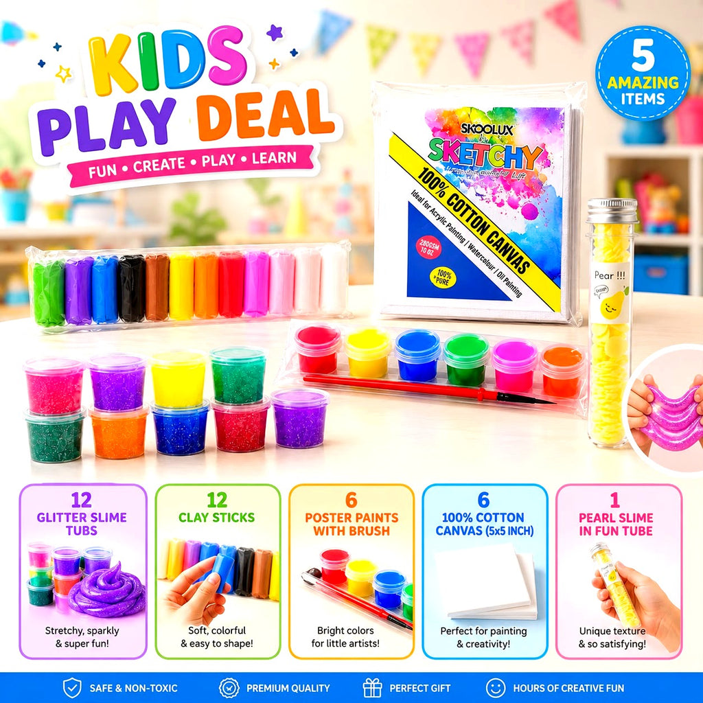 Kids Play Deal 5 in 1 Creative Fun Box