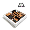 Office Table Set Orange and Black