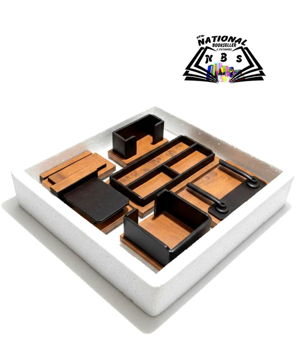 Office Table Set Orange and Black