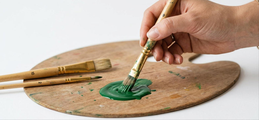 Paint Brush Set — Set of 3 (Wooden Handles)